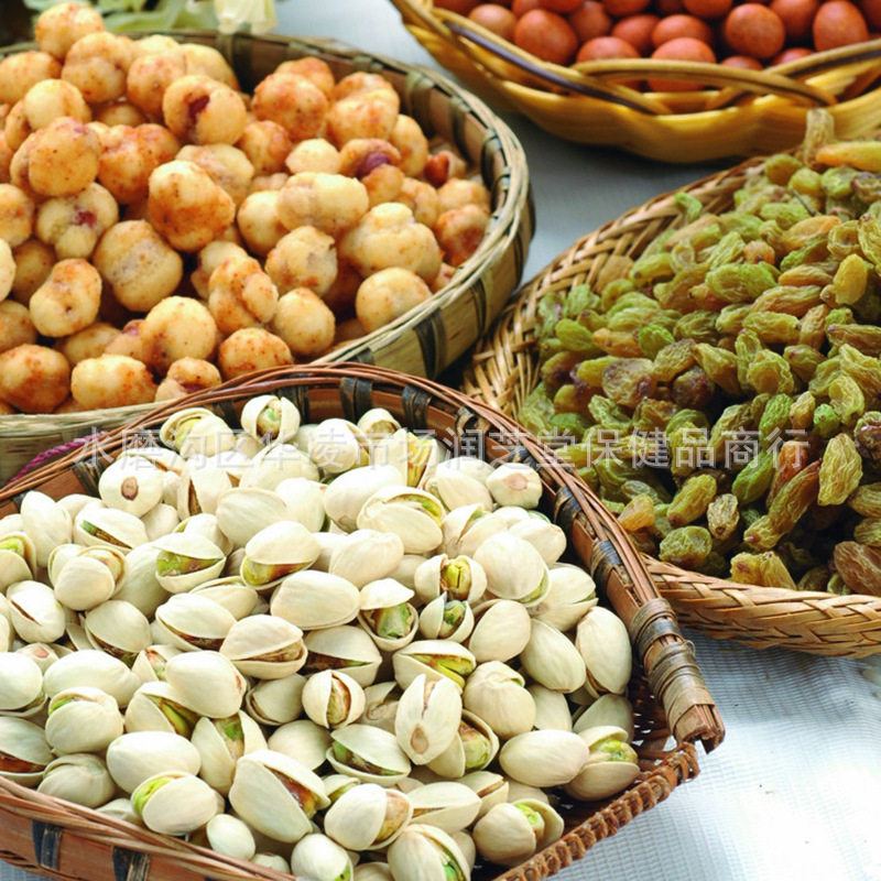 探秘新疆无漂白自然开口大颗粒开心果 500克坚果中的品质之选